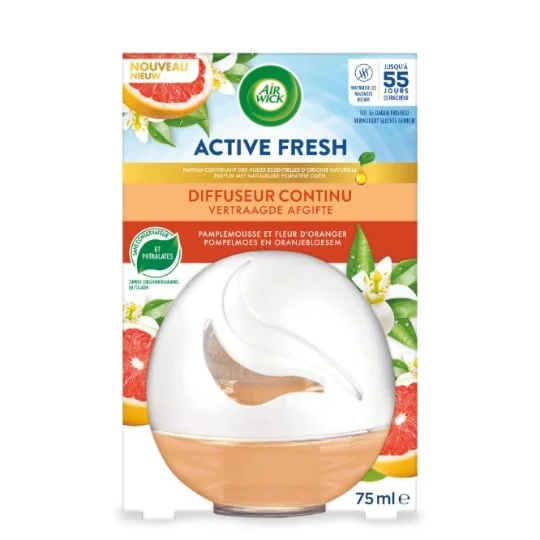 Désodorisant Diffuseur Continu Pamplemousse & Fleur D'Oranger Active Fresh