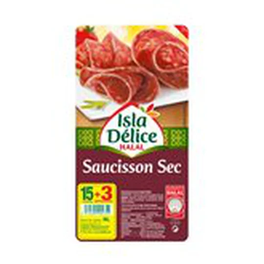 Saucisson sec halal 18 tranches