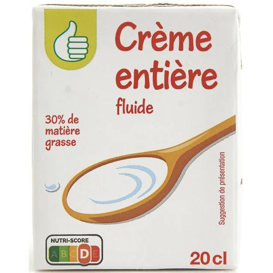 Crème fluide 30% MG UHT