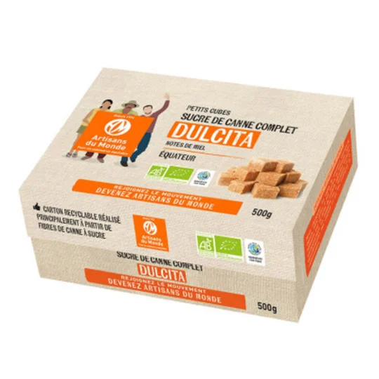 Sucre de canne complet en morceaux Bio