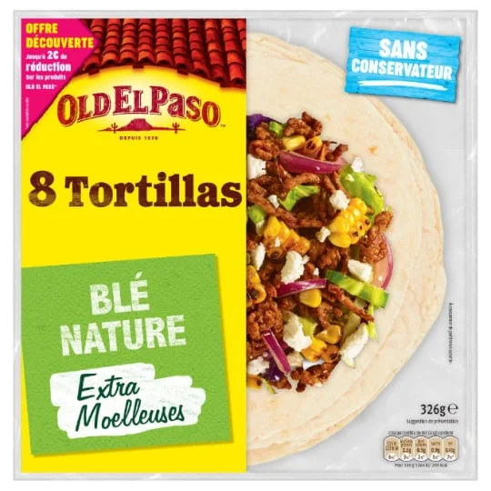 Tortillas de blé nature