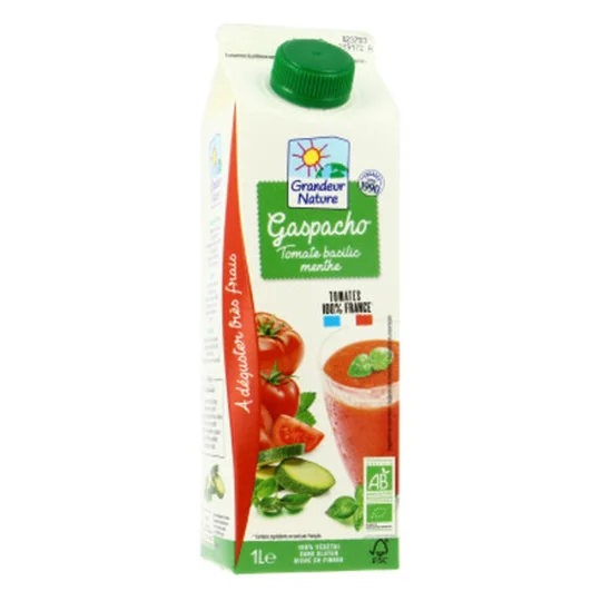 Grandeur Nature Gaspacho Tomate Basilic Bio