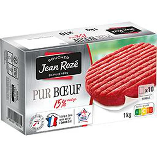 Steak haché pur boeuf 15% MG