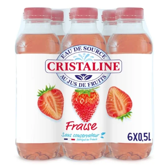 Eau aromatisée jus de fraise