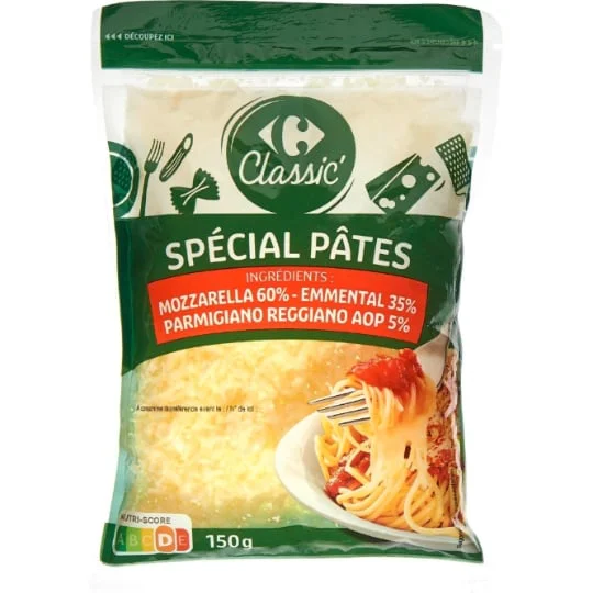 Fromage Râpé Spécial Pâtes