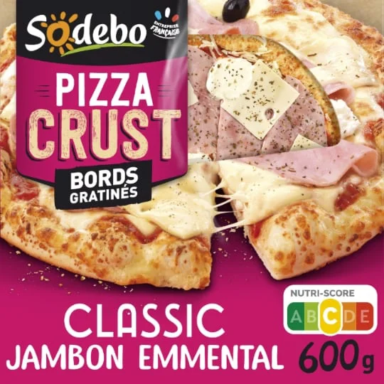 Pizza crust jambon emmental