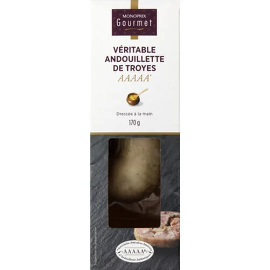 Véritable andouillette de Troyes, dressée à la main