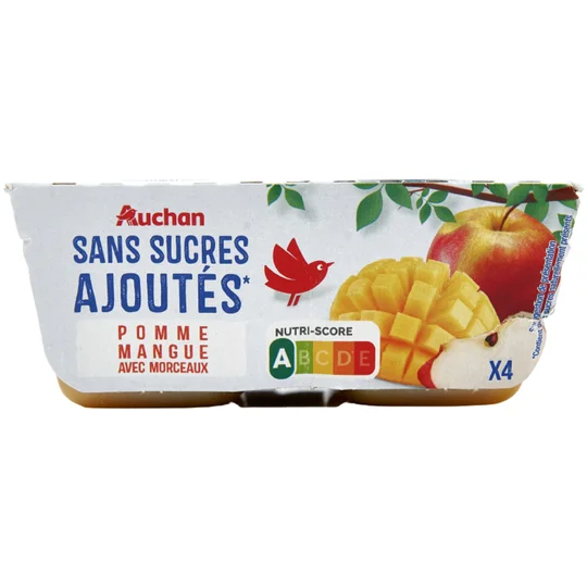 Spécialité de pomme et mangue sans sucres ajoutés