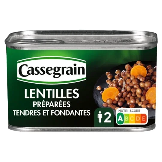 Lentilles préparées tendres et fondantes
