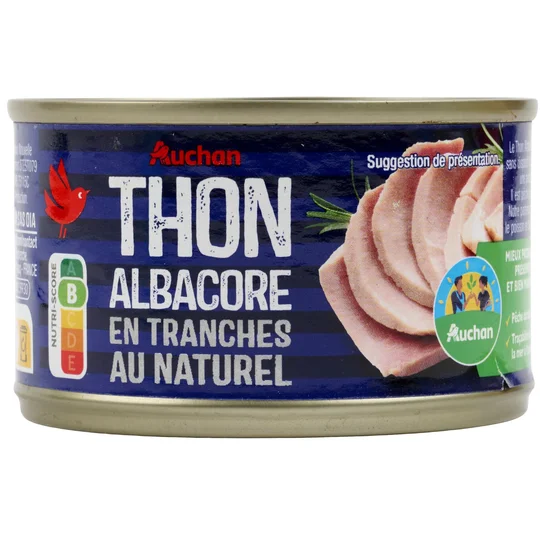 Thon albacore en tranches au naturel