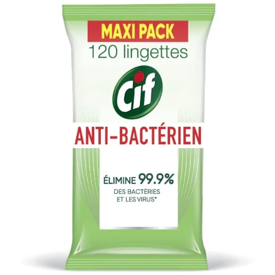 Lingette Nettoyante Multi-Usages Antibactérien