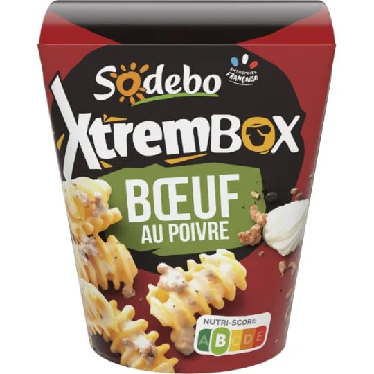 Box Radiatori boeuf sauce poivre