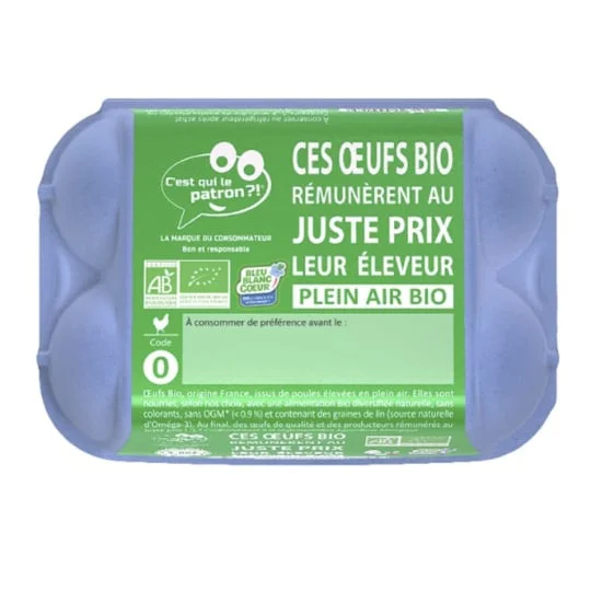 Oeufs de Plein Air Bio Sans OGM