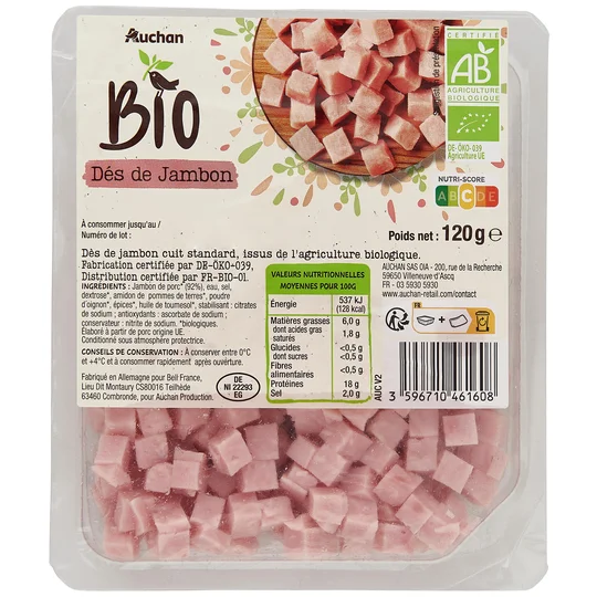 Dès de jambon