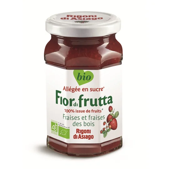 Confiture de fraises et fraises des bois bio