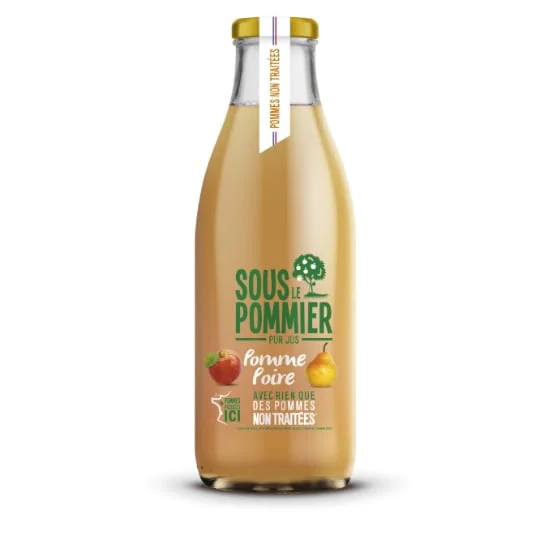 Jus de pomme poire pommes non traitées