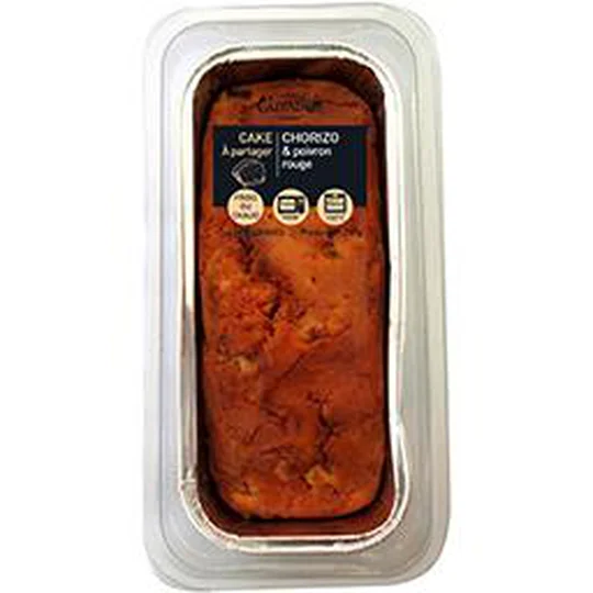 Cake au chorizo et poivron rouge