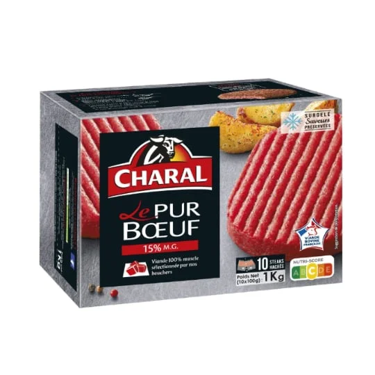 Steak haché pur boeuf 15% MG