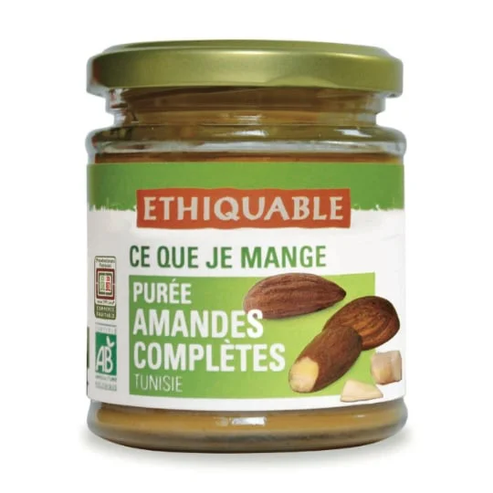 Purée d'amandes complètes Tunisie Bio