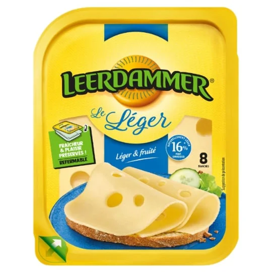 Fromage en Tranche Le Léger 17% Mat.Gr.