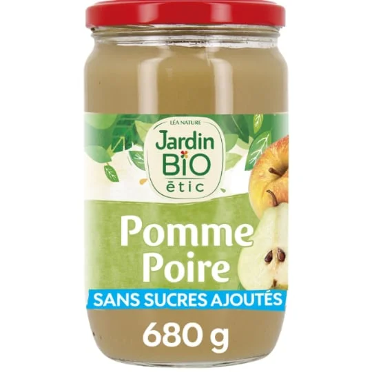 Compote pomme poire Bio