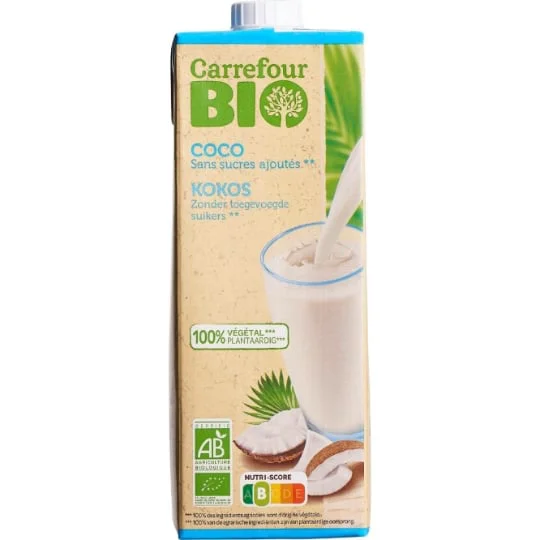 Boisson végétale coco sans sucres ajoutés