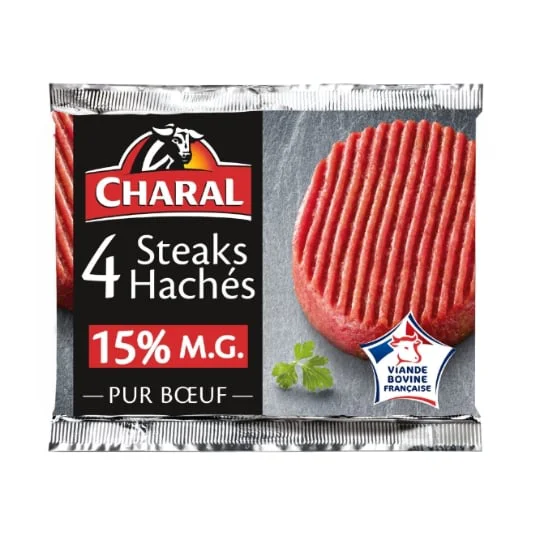 Steak haché pur boeuf 15% MG
