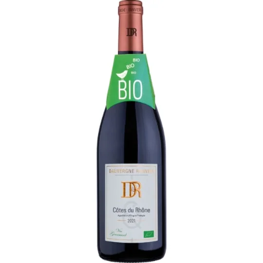 Vin AOP Côtes du Rhône "gourmand" Bio