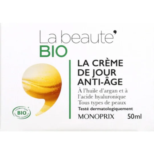 Monoprix La Beauté Bio La Crème De Jour Anti-Âge