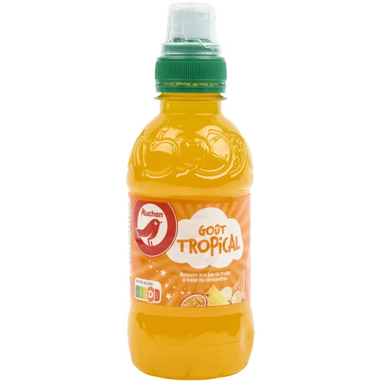 Boisson aux jus de fruits goût tropical