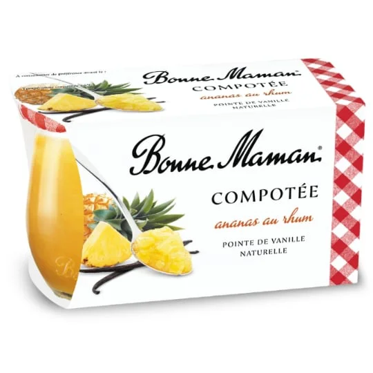 Compotée ananas au rhum