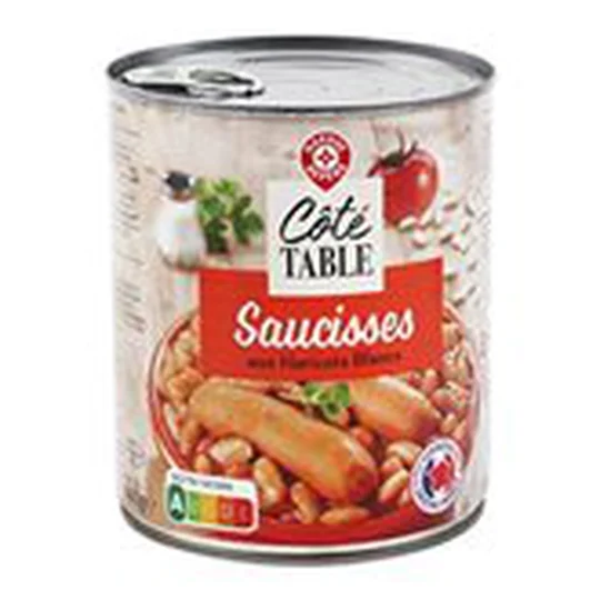 Saucisses et haricots blancs