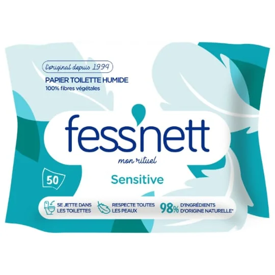 Papier toilette Humide Sensitive Sans Parfum