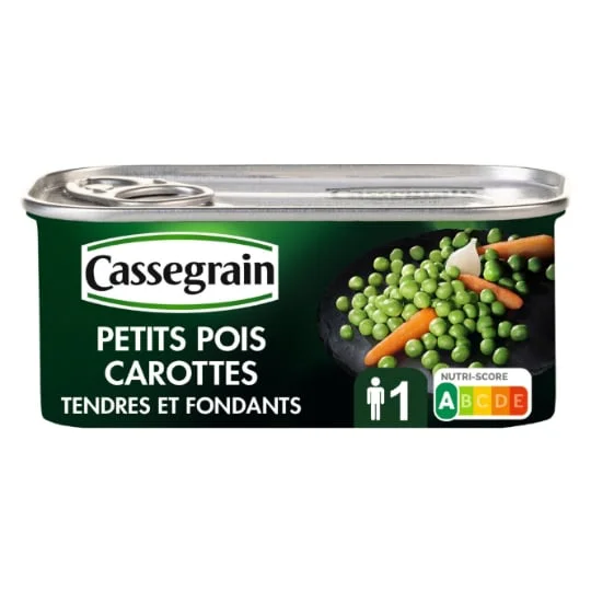 Petits pois carottes tendres et fondants