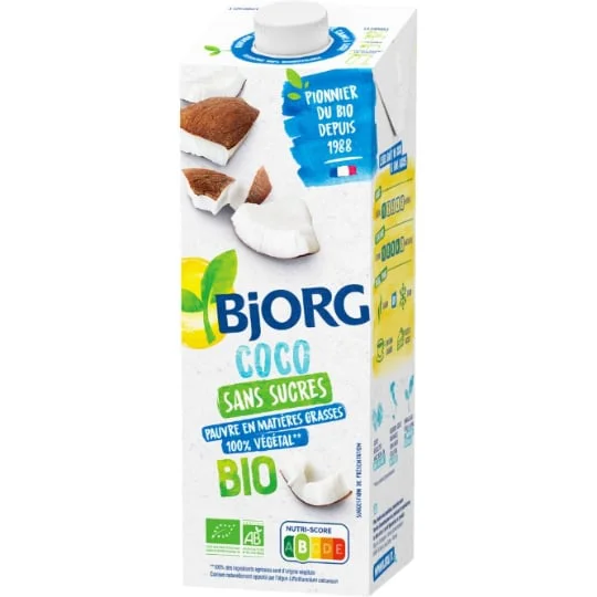 Boisson végétale coco sans sucres Bio