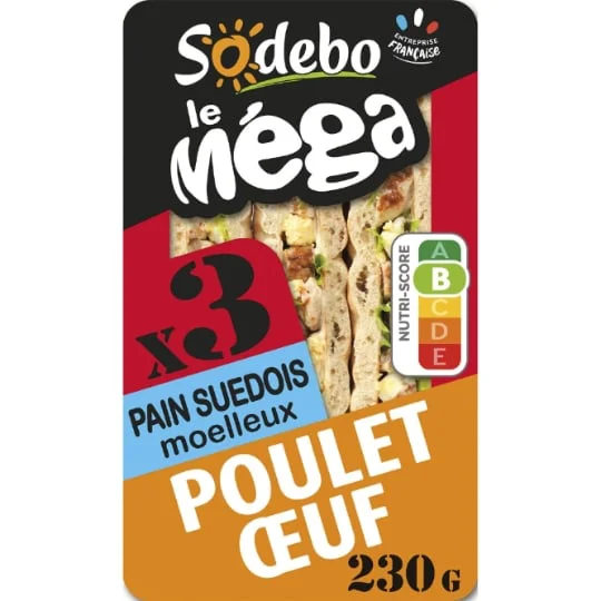 Sandwich pain suédois poulet Oeuf