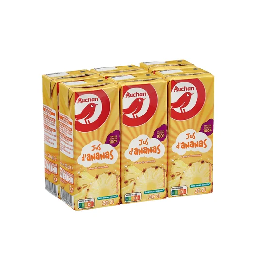 Jus d'ananas à base de concentré briquettes