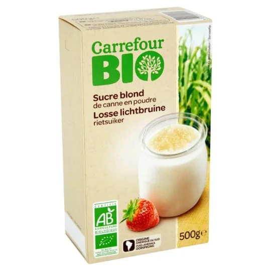 Sucre bio blond de Canne en poudre