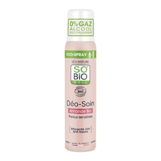 Déodorant Spray Soin 24h Anti-Traces à l'Amande Bio