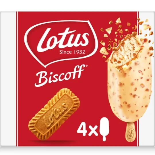 Glace bâtonnet spéculoos chocolat blanc