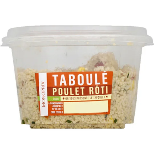 Taboulé au poulet rôti