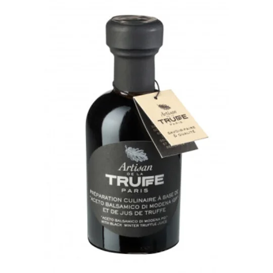 Préparation culinaire à base de vinaigre balsamique et jus de truffe