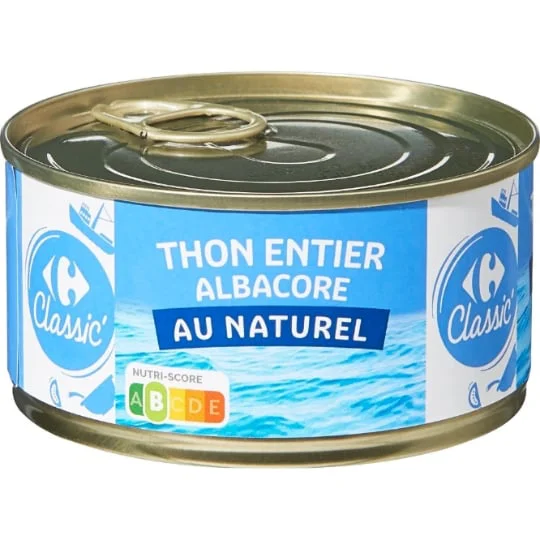 Thon entier Albacore au naturel
