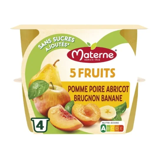 Compote 5 fruits jaunes