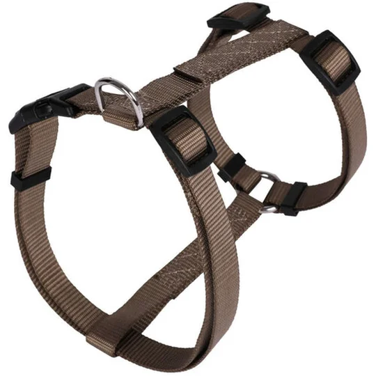 Harnais Basic T1 15mm et 43/65cm pour Chien Taupe