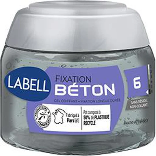 Gel coiffant fixation béton