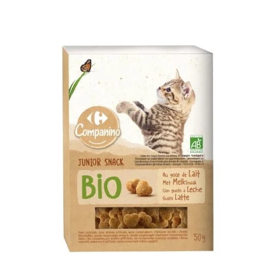 Friandise pour chat snack bio goût lait