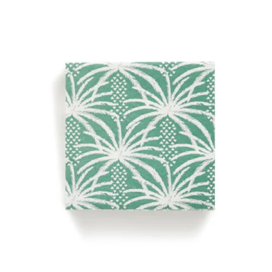 Monoprix Maison 20 Serviettes, Palmier, Vert, 40X40Cm