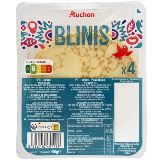 Blinis moelleux