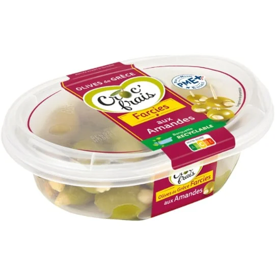 Olives vertes de Grèce farcies aux amandes